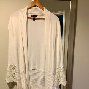 White lace cardigan